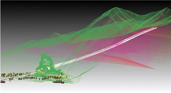 日本的 3D 模型、无人机和物联网隧道建设