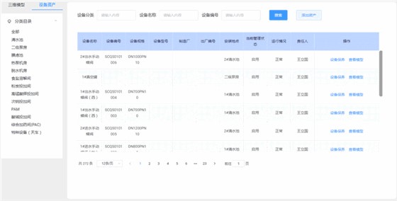 智慧水厂-设备资产管理