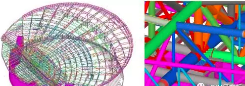 成都大魔方演艺中心BIM项目使用Tekla软件绘制模型及节点