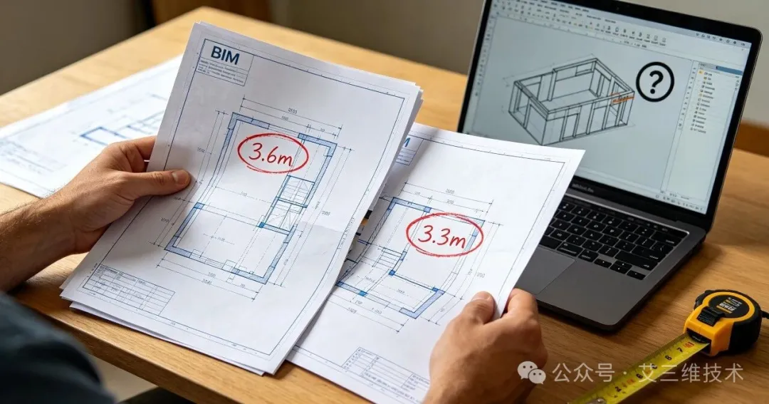 艾三维-老旧图纸翻BIM模型，这3个问题比建模更头疼3