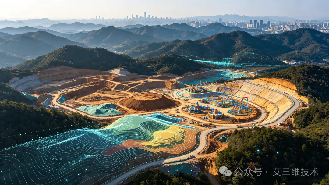 艾三维-BIM技术赋能山地主题乐园建设&mdash;&mdash;重庆万达城室外主题乐园土方量平衡实践8