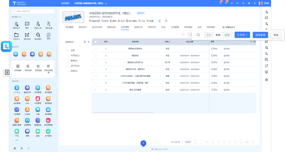 Teamco 项目管理