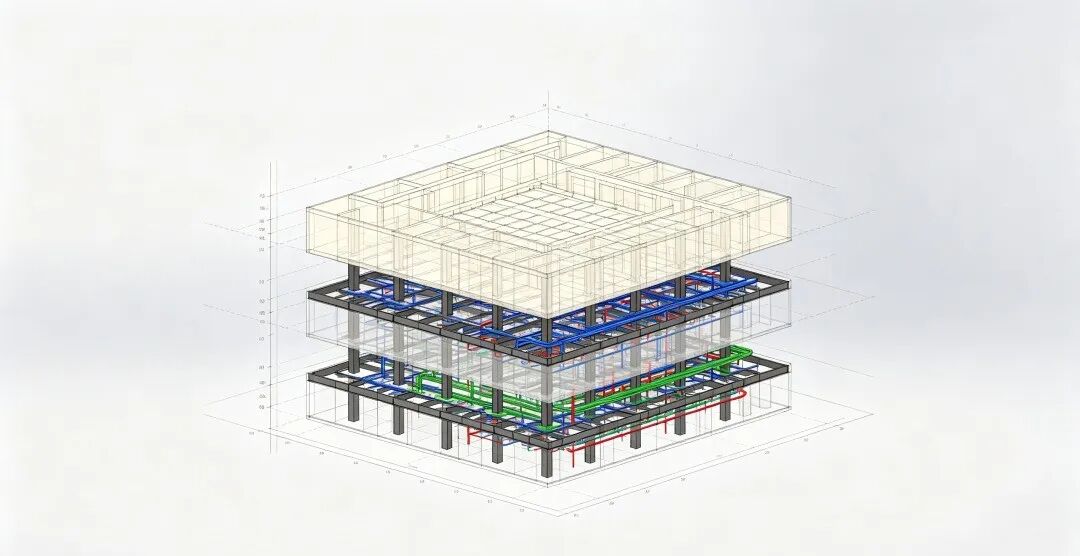 艾三维-高层商业综合体BIM协同：OpenBuildings Designer多专业建模的落地细节1