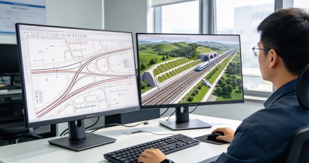 艾三维-Bentley Rail Track SELECTseries 4功能解析：动态建模技术在铁路设计中的应用1